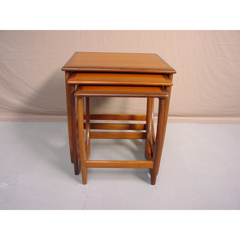 Vintage teak nesting tables - 1970s