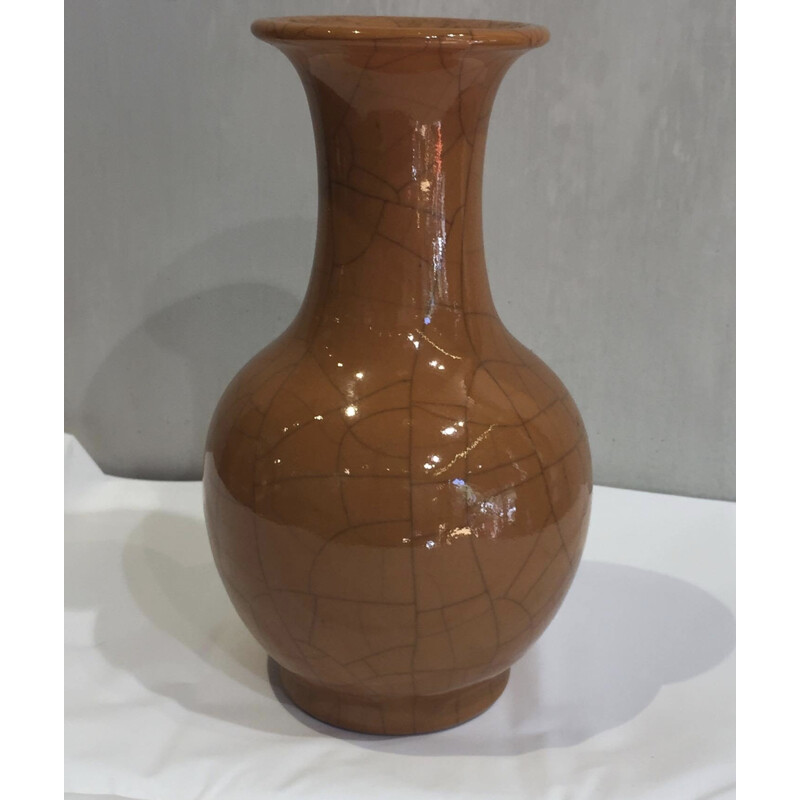 Vase vintage en céramique par Pol Chambost - 1970