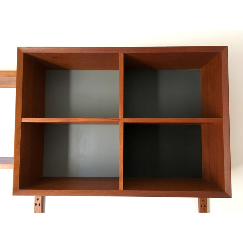 Vintage Scandinavian bookcase in teak by Poul Cadovius - 1960s