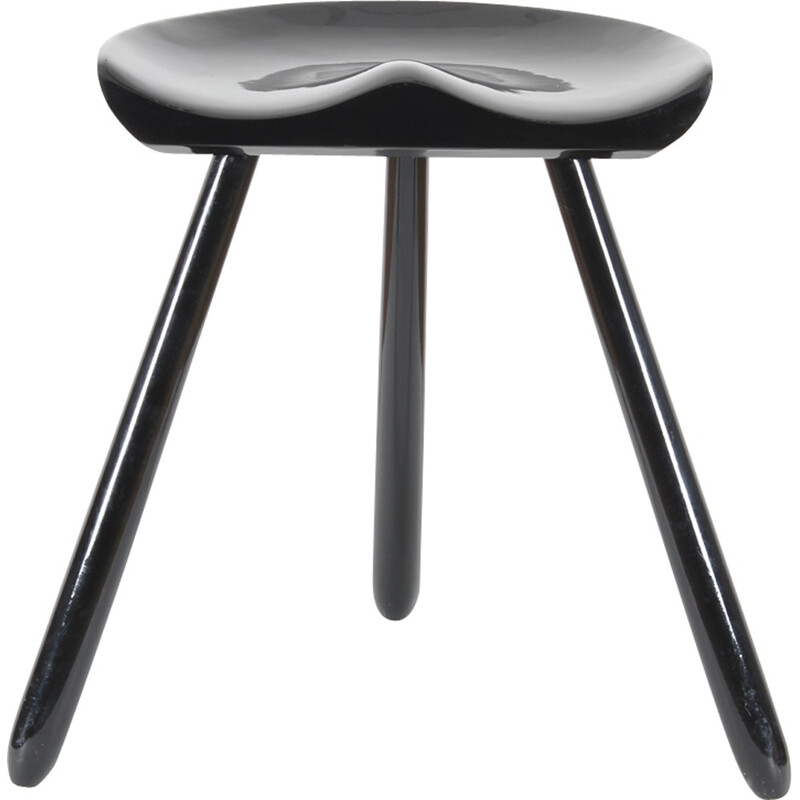 Scandinavian vintage tripod stool by Mogens Lassen - 1970s