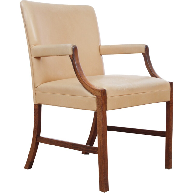 Scandinavische palissander fauteuil van Ole Wansher - 1940