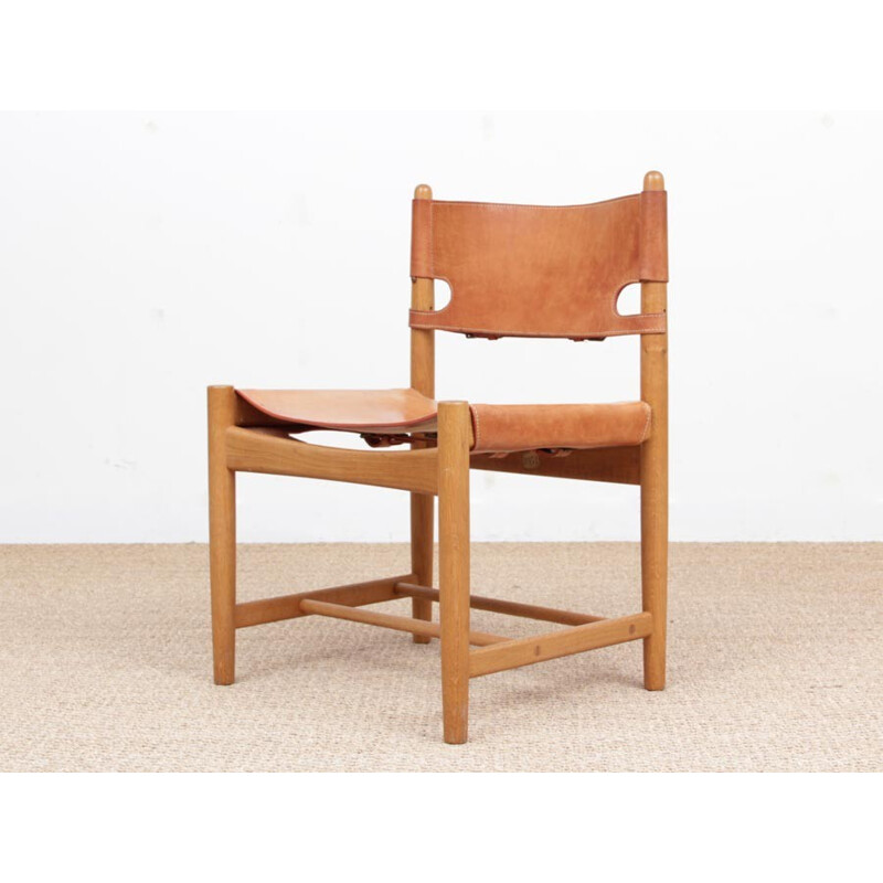 Suite de 4 chaises vintage scandinaves de Borge Mogensen - 1970