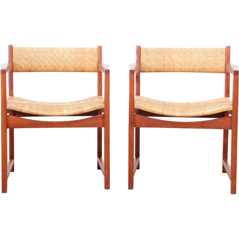 Pair of vintage Scandinavian armchairs by Pete Hvidt & Orla Mølgaard-Nielsen - 1950s 