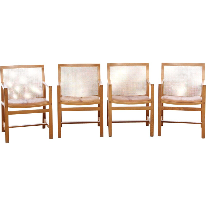 Suite of 4 Scandinavian vintage armchairs by Rud Thygesen & Johnny Sørensen - 1950s  