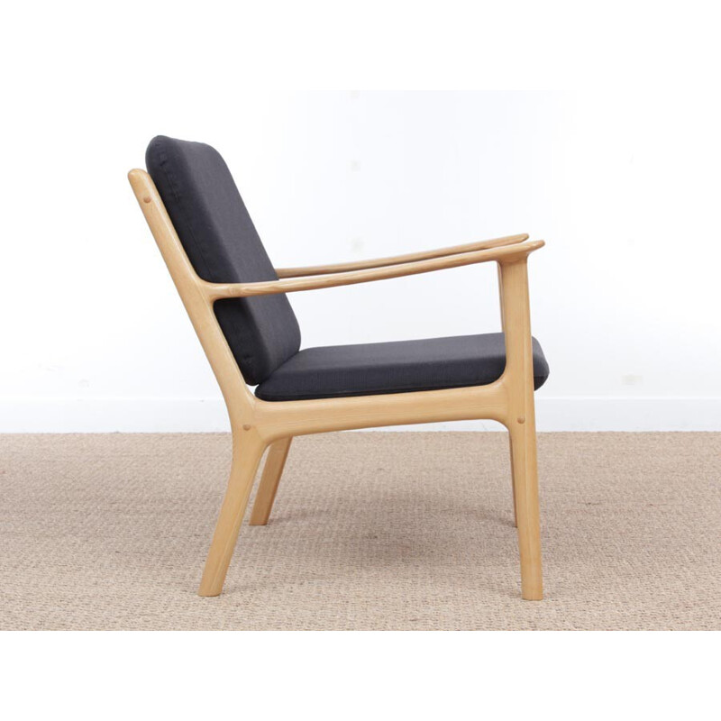 Vintage maple armchair model PJ 112 by Ole Wanscher - 1970s