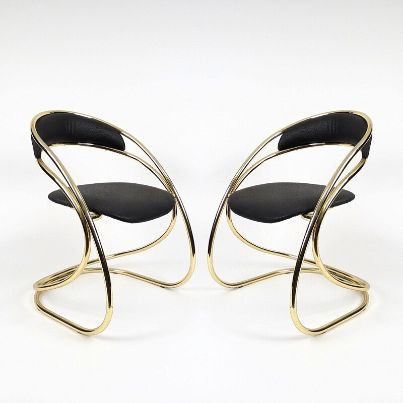 Pair of vintage Italian chairs - 1960s 