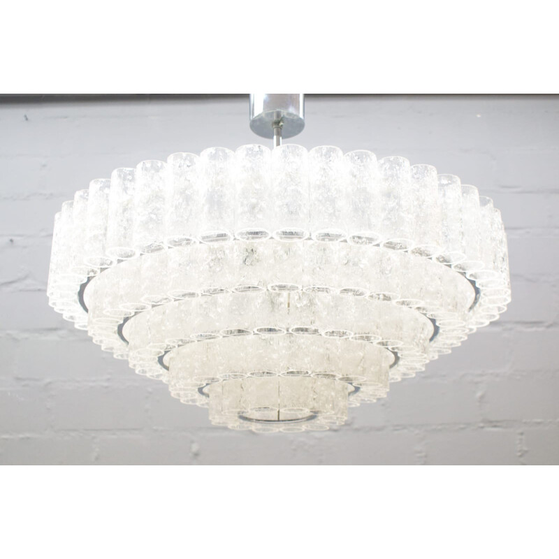 Vintage German chandelier by Doria Leuchten - 1960s