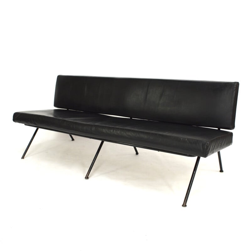 Vintage sofa model 32 zwart van Florence Knoll - 1950