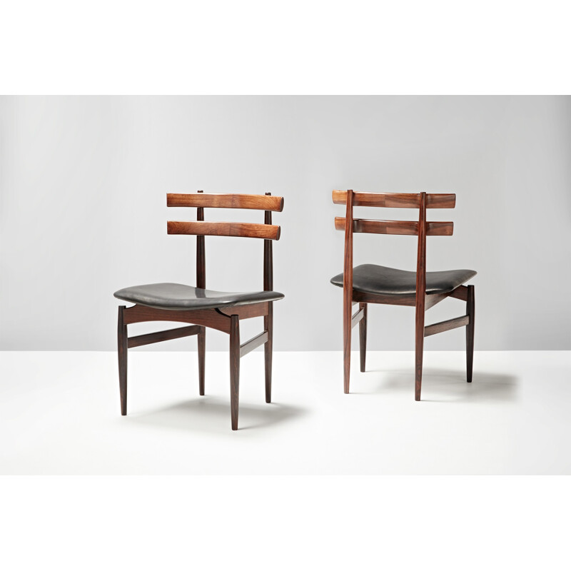 Suite de 6 chaises à repas N60 de Poul Hundevad - 1950