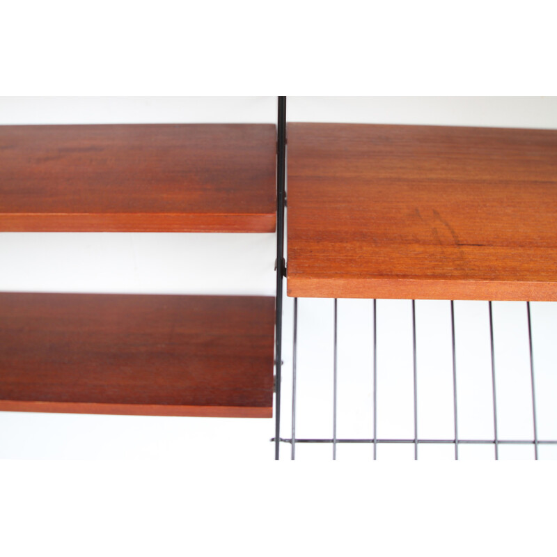 Vintage teak wall unit by Nisse Strinning - 1960s