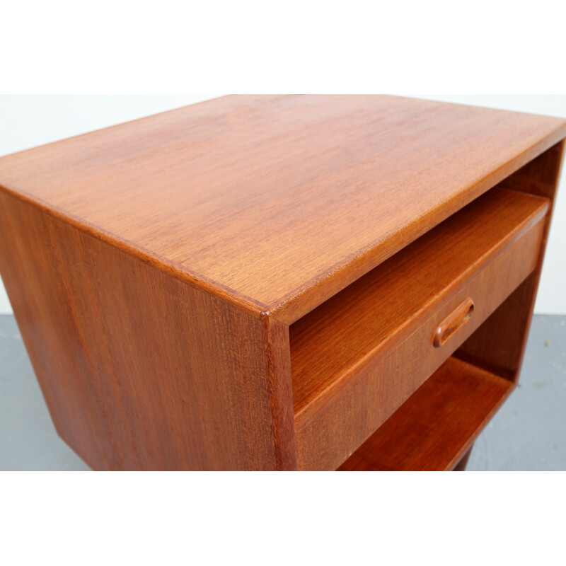 Vintage teak nightstand by Falster-Möbler - 1950s