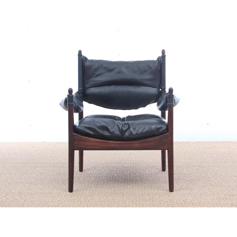 Pair of vintage scandinavian armchairs made of rio rosewood Modus model by Kristian Solmer Vedel - 1960s