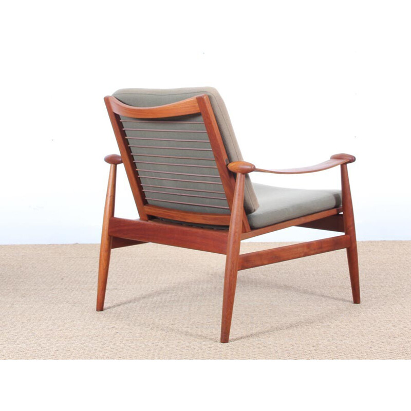 Pair of scandinavian teak armchairs FD 133 by Finn Juhl for France and Daverkosen - 1950s