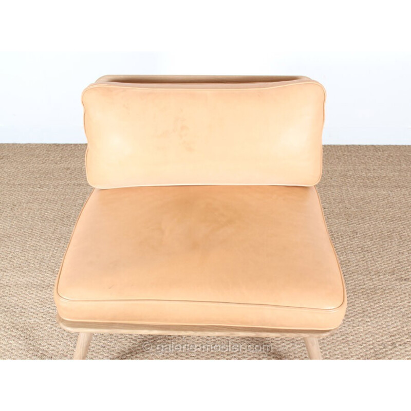 Scandinavische Spine 1710 massief beuken en eiken fauteuil - 2000