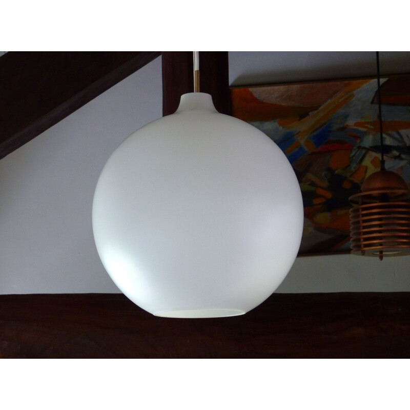 "Satelit" white hanging lamp, Vilhelm WOHLERT - 1970s