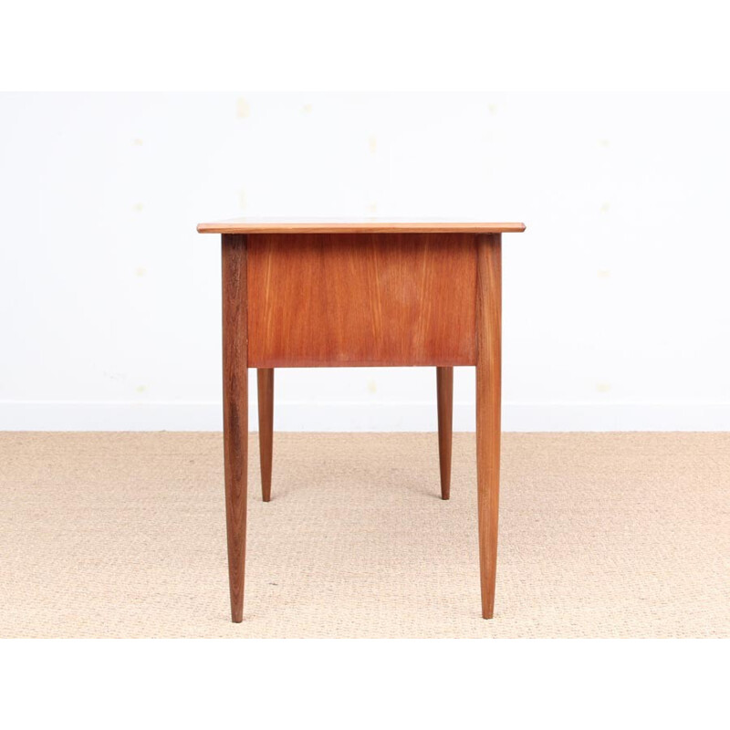 Small Scandinavian Teak Desk with 2 drawers - 1950s