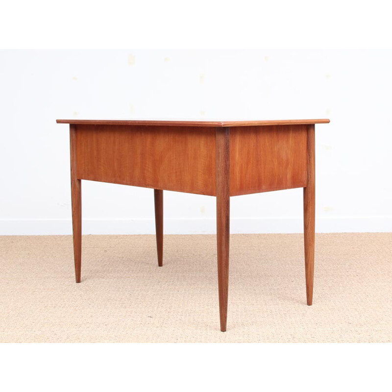 Small Scandinavian Teak Desk with 2 drawers - 1950s