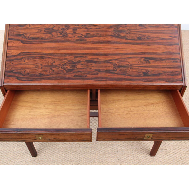 Escandinávia de mesa de vintage no Rio Rosewood, 1960