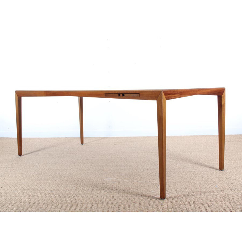 Large model "Président" Mahogany Executive Desk by de Severin Hansen for Haslev Møbelsnedkeri - 1960s