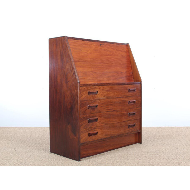 Secretaire vintage scandinave en palissandre de Rio - 1960