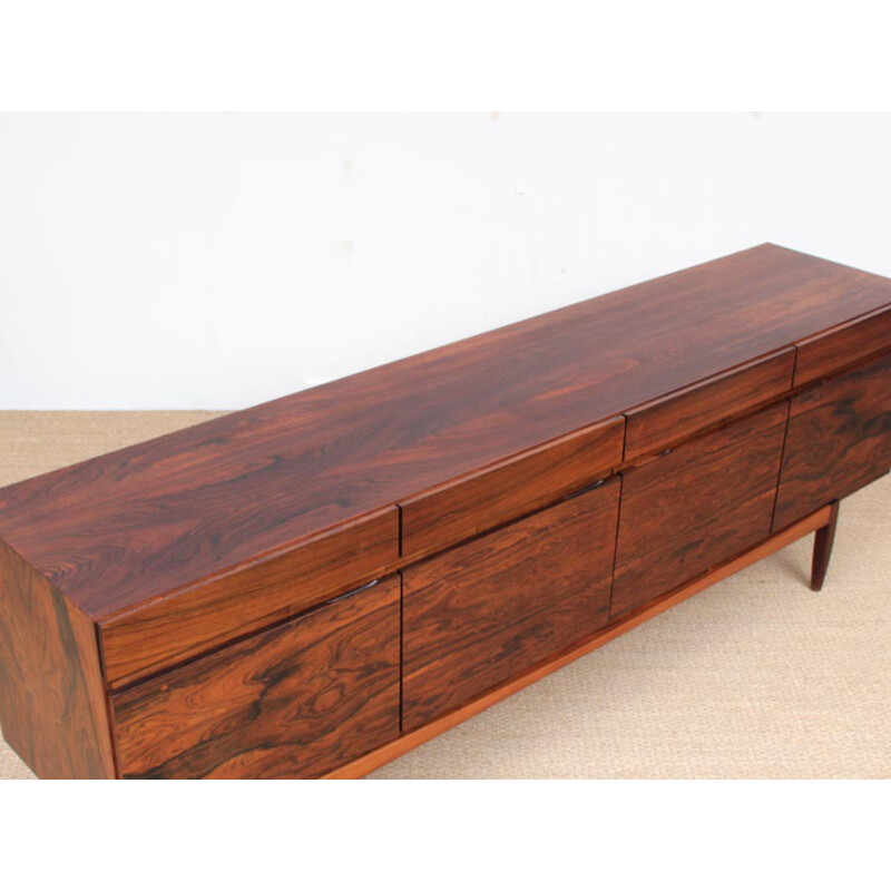 Scandinavian Rio rosewood sideboard FA 66 model by  Ib Kofod Larsen - 1960s