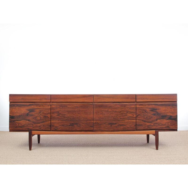 Scandinavian Rio rosewood sideboard FA 66 model by  Ib Kofod Larsen - 1960s