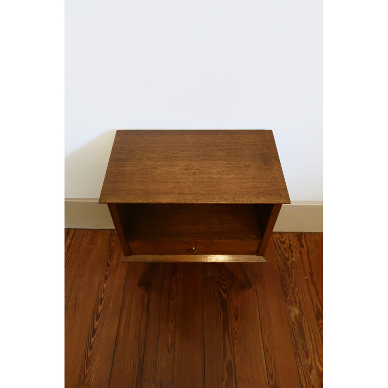 Mid-century Oak Night Stand - 1950s