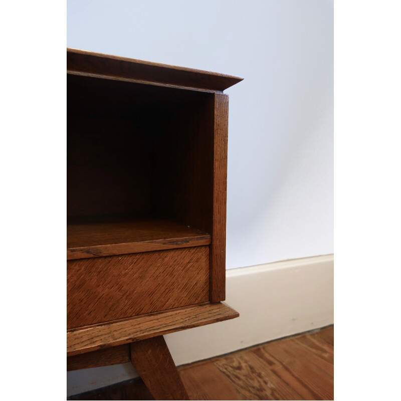 Mid-century Oak Night Stand - 1950s