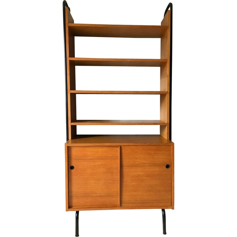 Vintage bookcase Mobilor in oakwood - 1950s