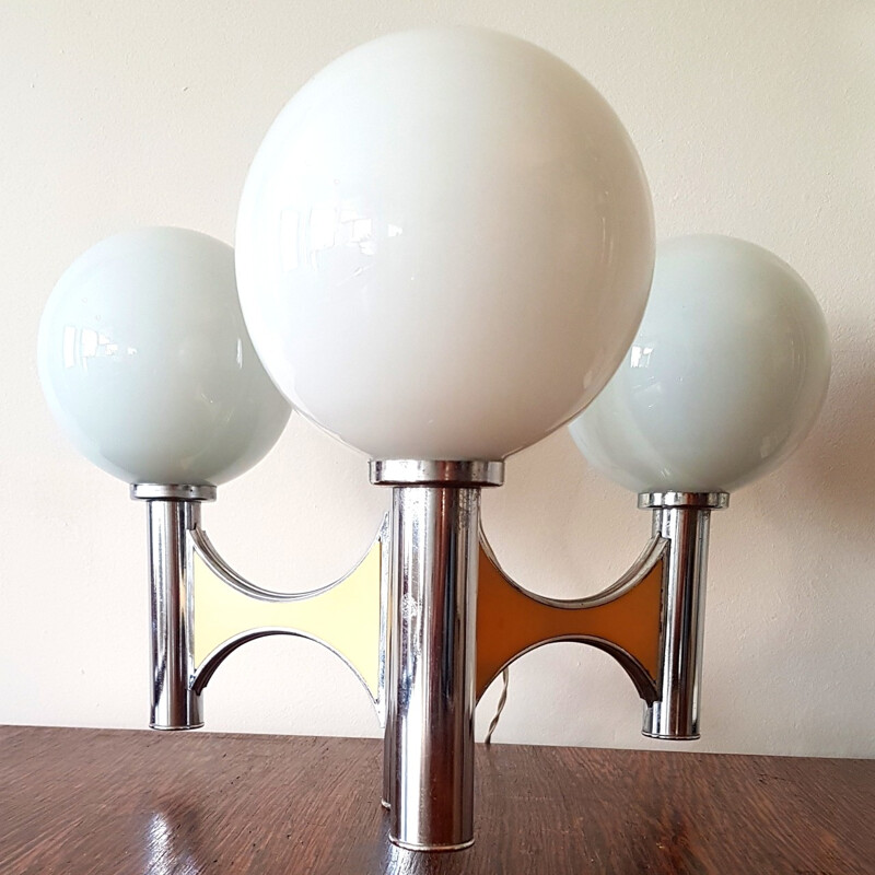 3 arm vintage pendant lamp - 1970s