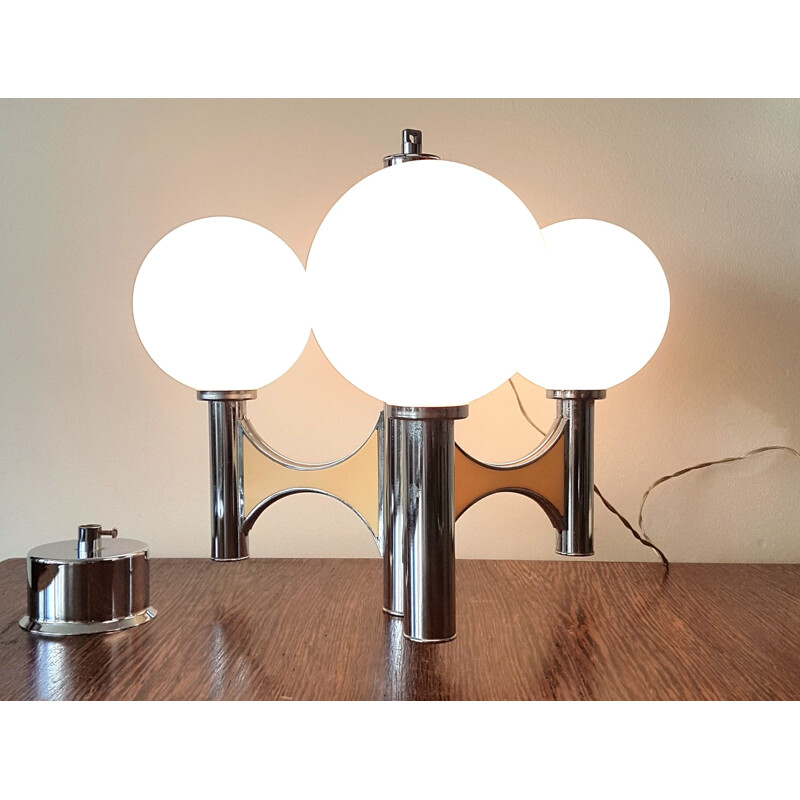 3 arm vintage pendant lamp - 1970s