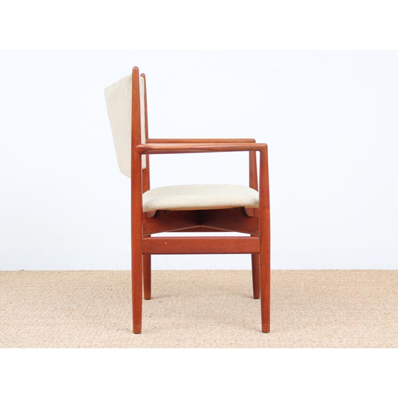 Vintage Scandinavian teak desk armchair - 1950s