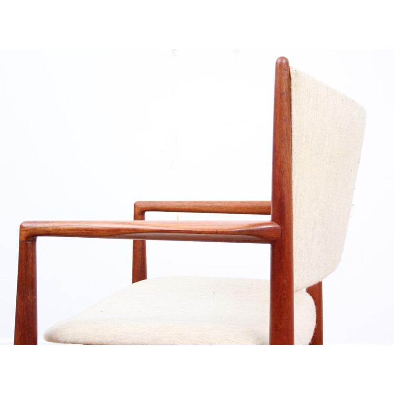 Vintage Scandinavian teak desk armchair - 1950s