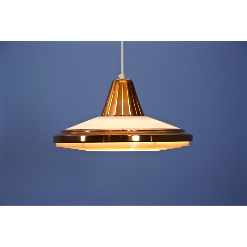 Danish mid-century pendant lamp, copper-plated - 1960s