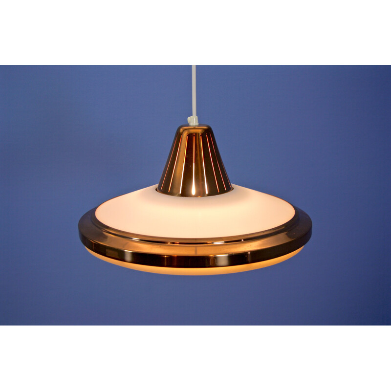 Danish mid-century pendant lamp, copper-plated - 1960s