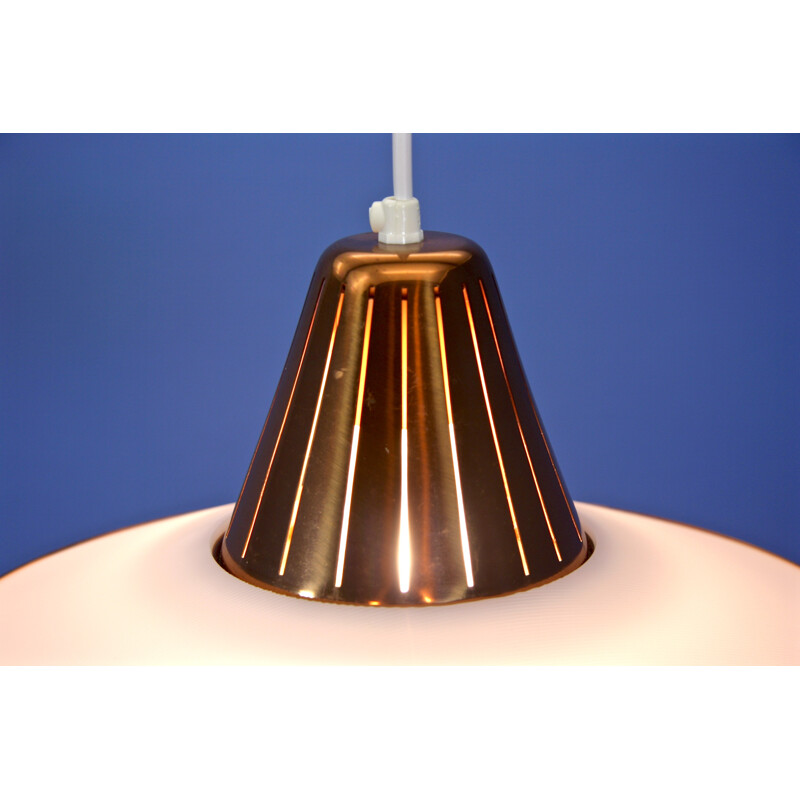 Danish mid-century pendant lamp, copper-plated - 1960s