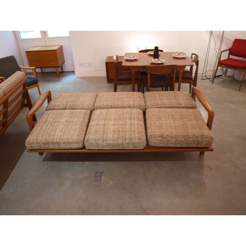3 seaters sofa, daybed vintage - 1960s