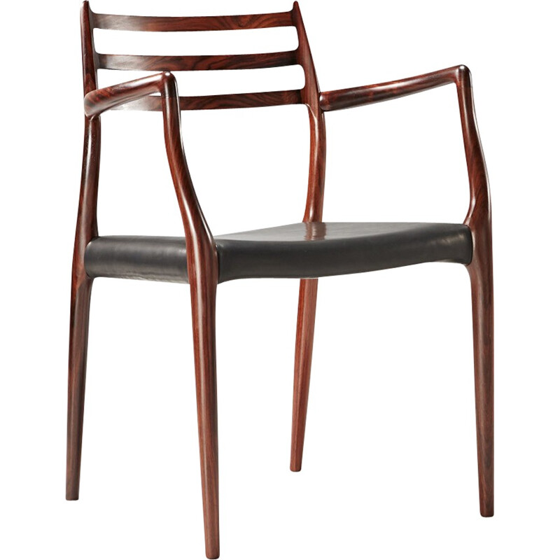 Model 62 Rosewood Armchair by Niels MOLLER - 1960s