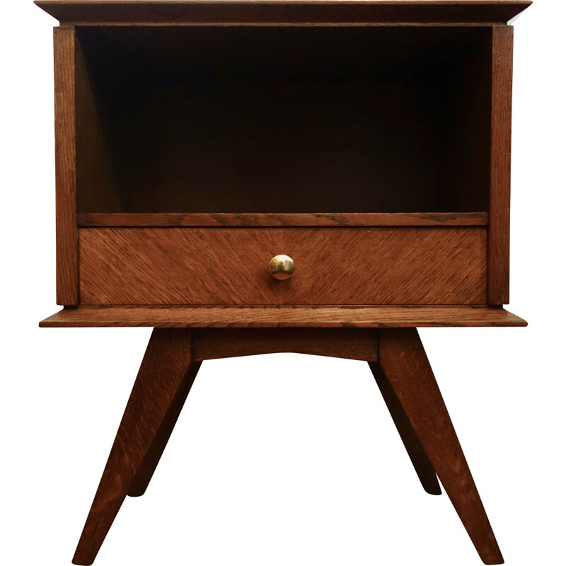 Mid-century Oak Night Stand - 1950s