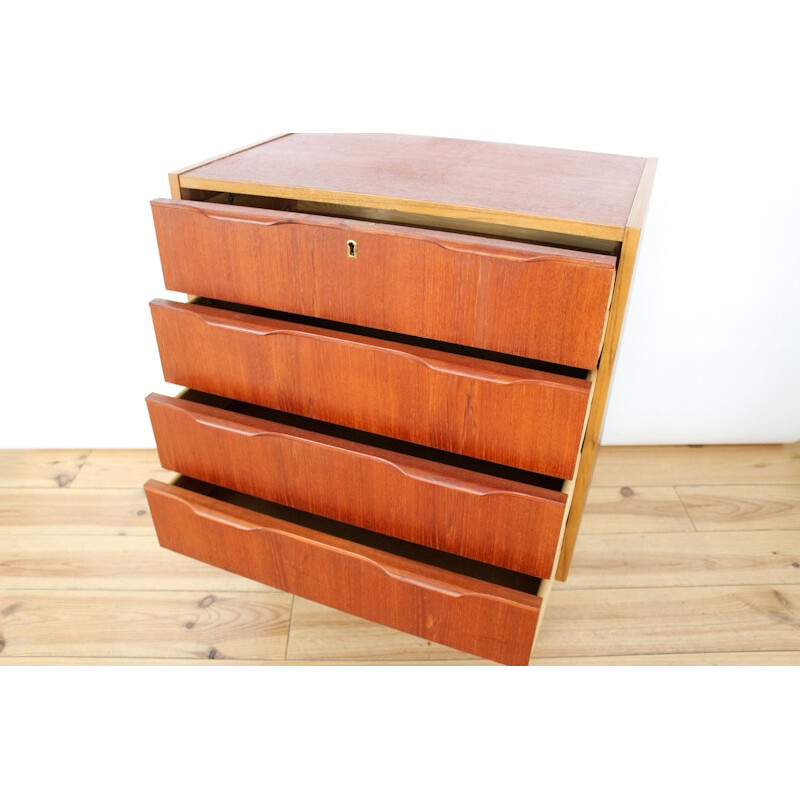 Vintage scandinavian teak chest of drawers - 1960s