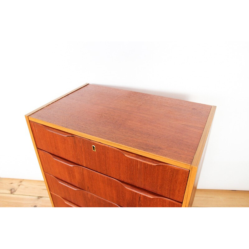 Vintage scandinavian teak chest of drawers - 1960s
