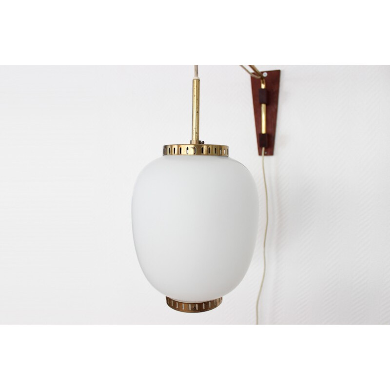 Vintage Scandinavian wall lamp by Bent Karlby - 1960s