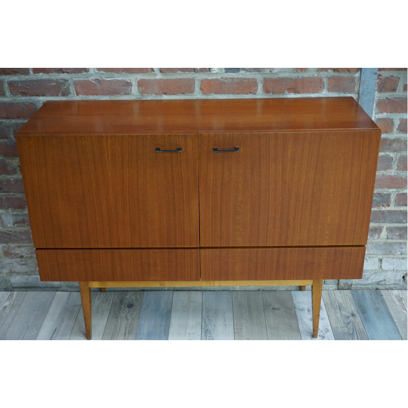 Vintage belgian sideboard in teak - 1960s