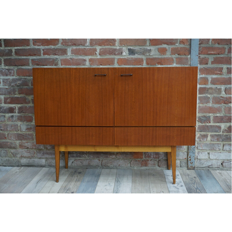 Vintage belgian sideboard in teak - 1960s