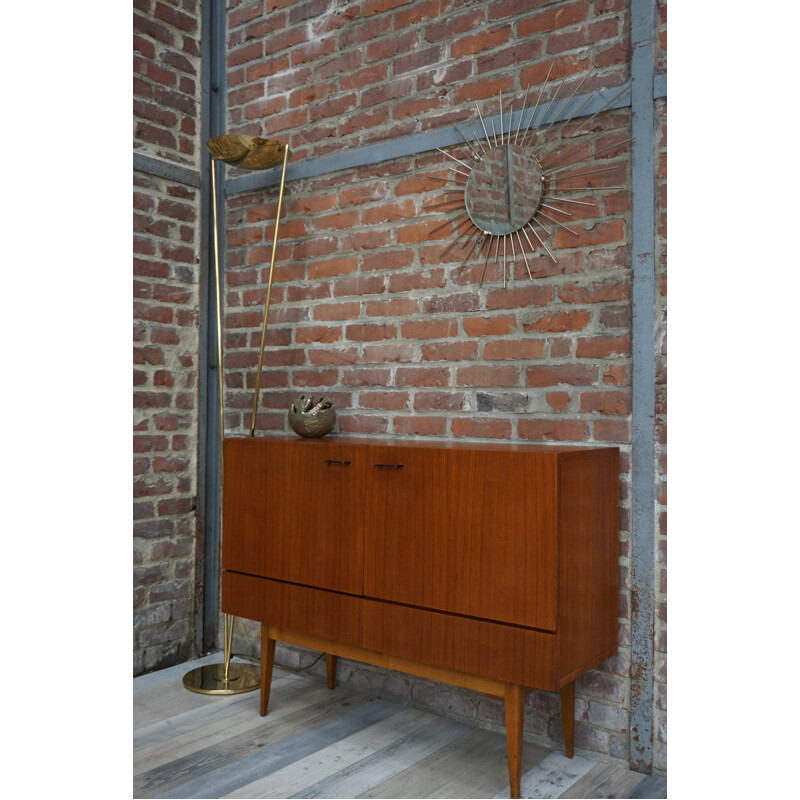 Vintage belgian sideboard in teak - 1960s