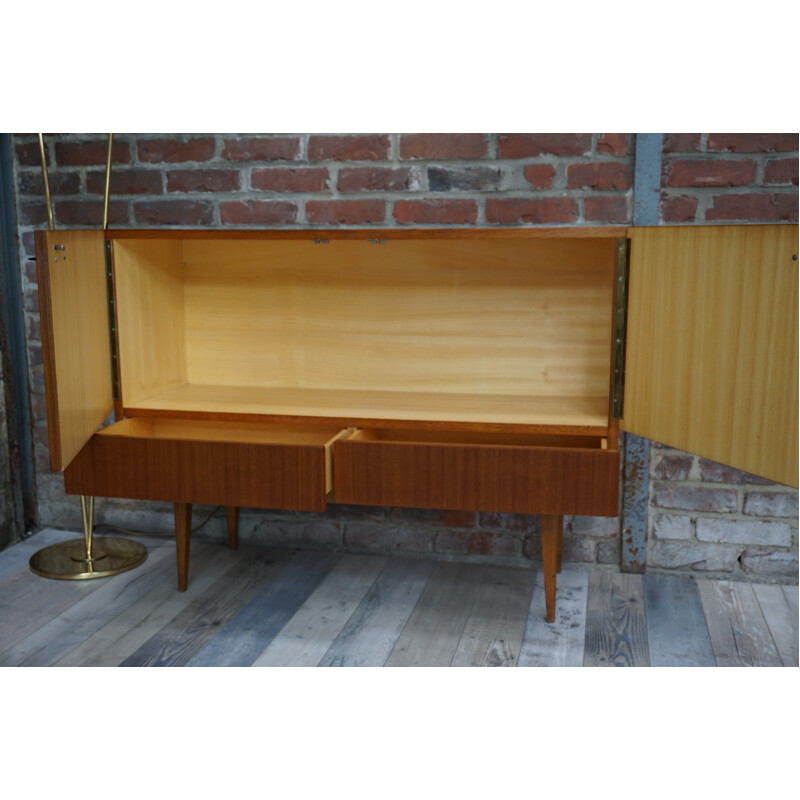 Vintage belgian sideboard in teak - 1960s