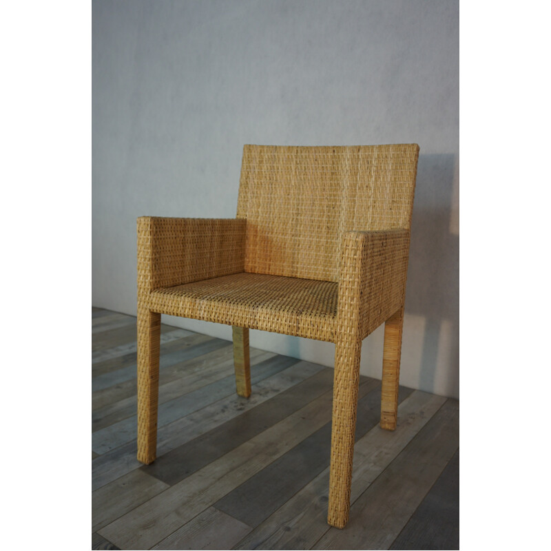 Pair of "Bridge Rattan" armchairs by JM Frank and Adolphe Chanes, International - 1935