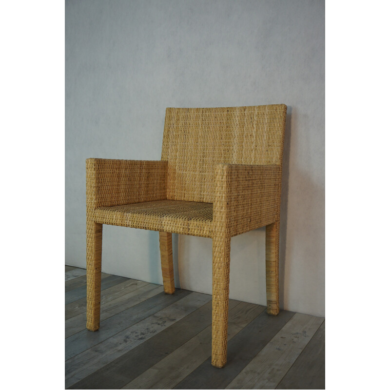 Pair of "Bridge Rattan" armchairs by JM Frank and Adolphe Chanes, International - 1935