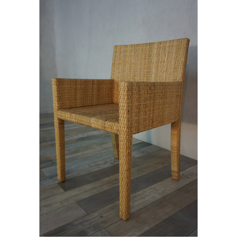 Pair of "Bridge Rattan" armchairs by JM Frank and Adolphe Chanes, International - 1935