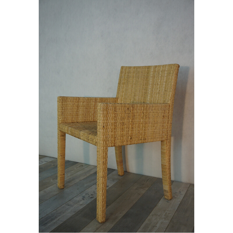 Pair of "Bridge Rattan" armchairs by JM Frank and Adolphe Chanes, International - 1935